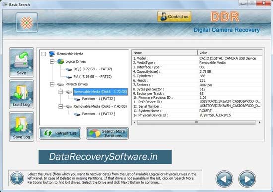 Windows 7 Camera Picture Recovery Software 5.3.1.2 full