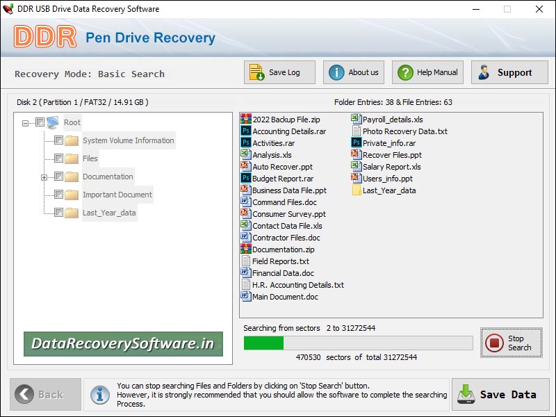 Recover Corrupted USB Drive screen shot