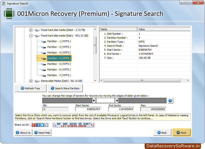 Partition Drive 001Micron - Data Recovery