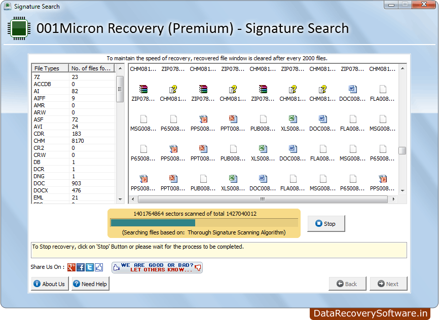 Searching Process 001Micron - Data Recovery